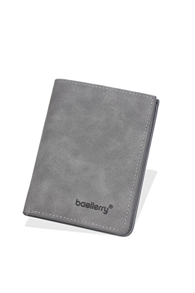 Choice1 GRAY 1Pc/Baellerry Fashionable Men's Short Wallet, Anti-Theft Design,...