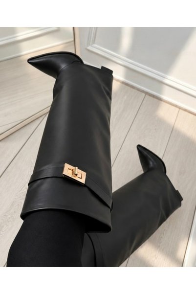 FUNDA AKIN Mi Luz Detailed Heeled Women's Boots