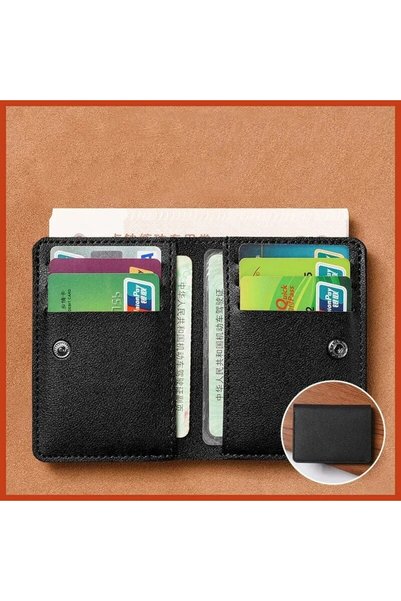 Choice Black Classic Designer PU Leather Small Purse for Men Short Simple Wom...