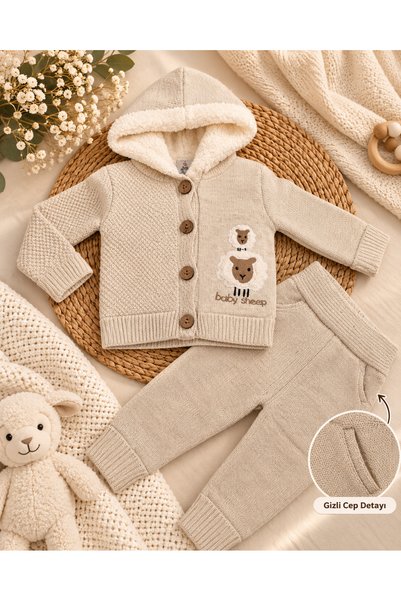 a baby طقم أطفال مبطن من كوزو