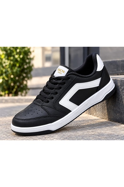 galya shoes Μαύρα και λευκά γυναικεία άνετα αθλητικά παπούτσια καθημερινής χρ...