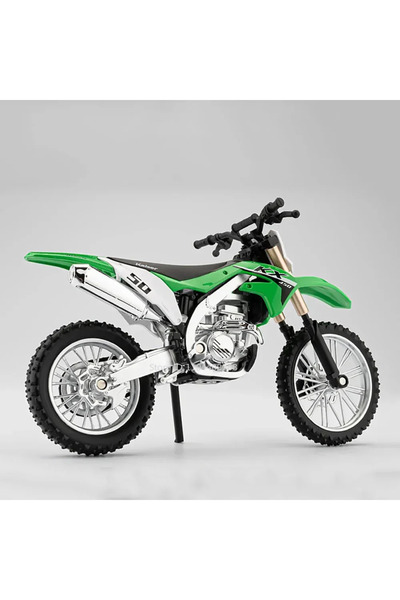 Choice1 دراجة نارية KX450 خضراء بمقياس 1:12، نموذج لعبة دراجة نارية KX450 400...