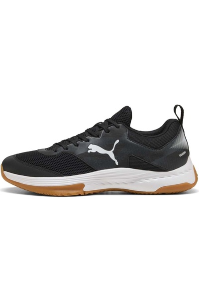 Puma Varion 3 109096 Kauçuk Tabanlı Mülakat Salon ve Tenis Ayakkabısı SİYAH-BEYAZ