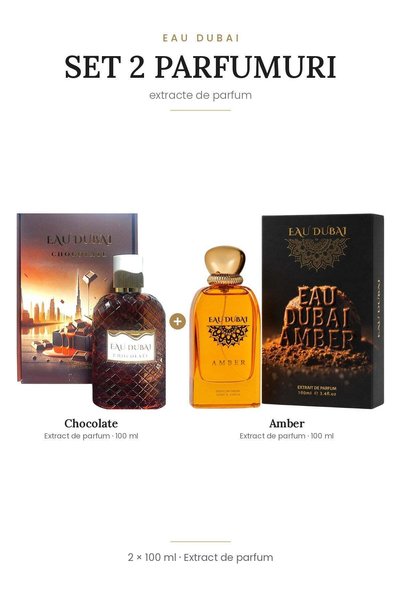 rosehane Set de 2 extracte de parfum Eau Dubai Perfumes - Chocolate and Amber...