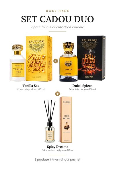 rosehane Set Cadou Duo Rose Hane</DNTCTMS> –  Vanilla Sex + Dubai Spices</DNT...