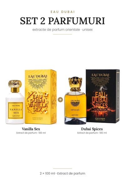 Eau Dubai Set 2 extracte de parfum Vanilla Sex & Dubai Spices, 2 × 100 ml – U...