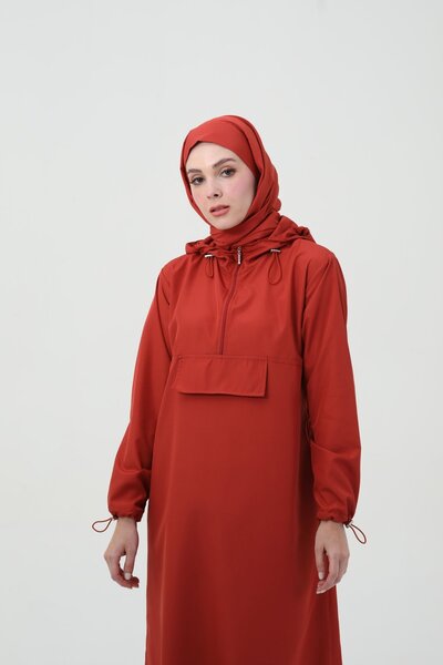 QANU Long Hijab Swimsuit 3-Piece Set Tile