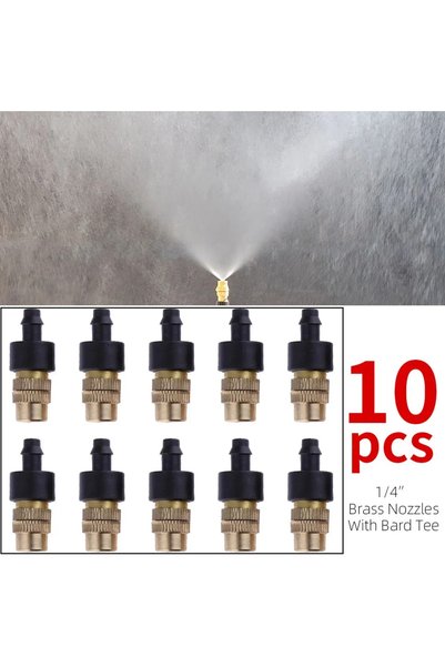 Choice ١٠ قطع ١٠ قطع نظام يحافظ على البرودة بالرذاذ خارجي ٤/٧ PVC ري الحدائق ...