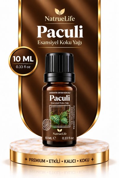 NaTrueLife Paçuli - Esansiyel Koku Yağı - Aromatik Oda ve Ortam Kokusu 10 ML