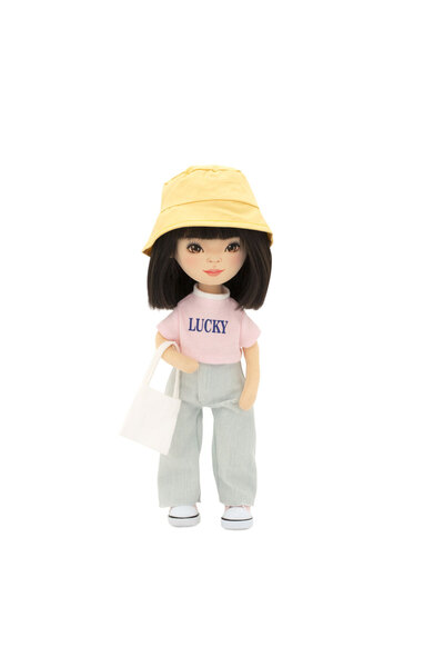 Orange Toys Lilu în blugi – Păpușă de Pluș Premium Sweet Sisters (32 cm)