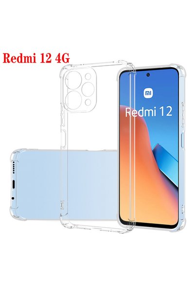 Choice Redmi 12 4G Clear 1.5MM Thick Air-Bag Clear Case For Xiaomi Redmi 12 4...