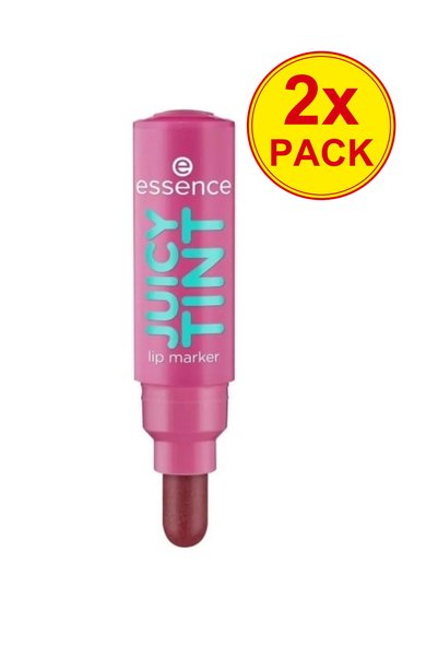 Essence Διπλή συσκευασία Μακράς διάρκειας υγρό κραγιόν JUICY TINT - 05 · Plum...