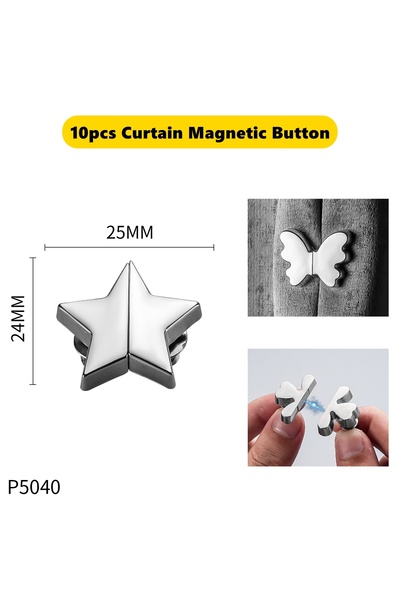 Choice23 10pairs Curtain Magnetic Button Detachable Curtain Fix Fastener Clip...