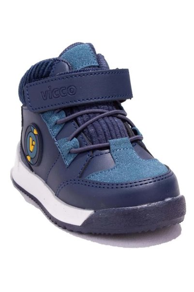 Vicco Hippie Phylon Rubber Sole Orthopedic Kids Boots Dark Blue