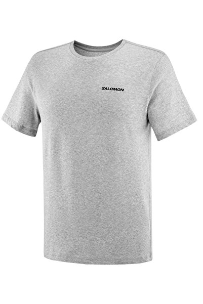 Salomon LC2219 Graphic Perf SS Tee T-Shirt Ανδρικό T-Shirt ΓΚΡΙ