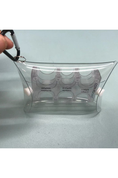 Choice Transparent Japanese Yen Coin Holder Hard Case Organizer and Storage f...