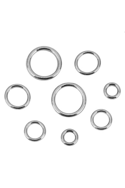 Choice10 1.2x4mm Steel 20pcs Never Fade Stainless Steel Seamless Closed Jump ...