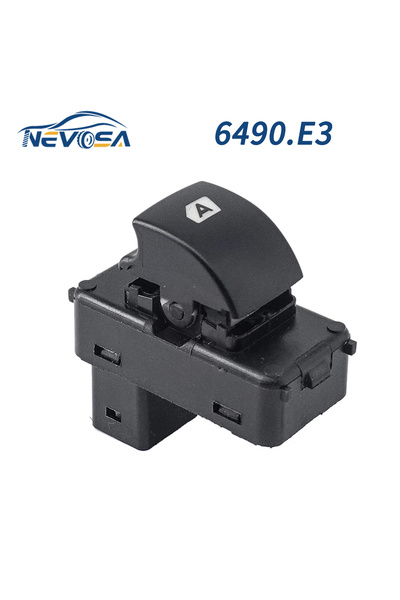 Choice 6490.E3 NEVOSA 6490.E3 مفتاح نافذة كهربائي لسيارة بيجو بارتنر، هيكل من...