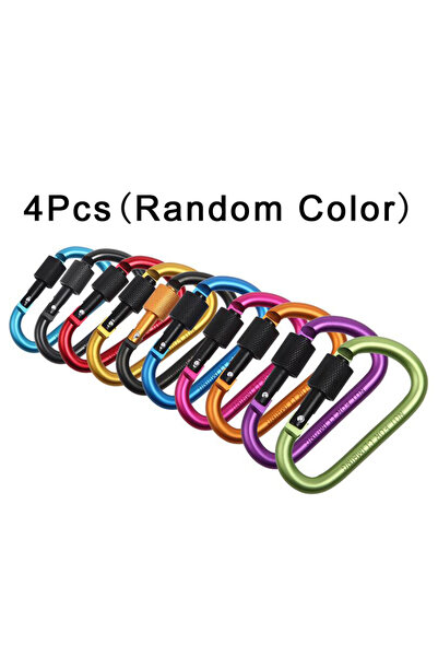 Choice 4pcs random color 4Pcs Carabiner Travel Kit Camping Equipment Alloy Al...