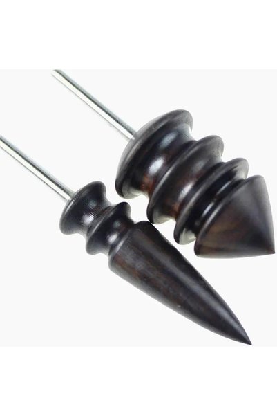 Choice 2PCS 2pcs/set Pointed Tip Leather Burnishing Tool Leather Edge Burnish...
