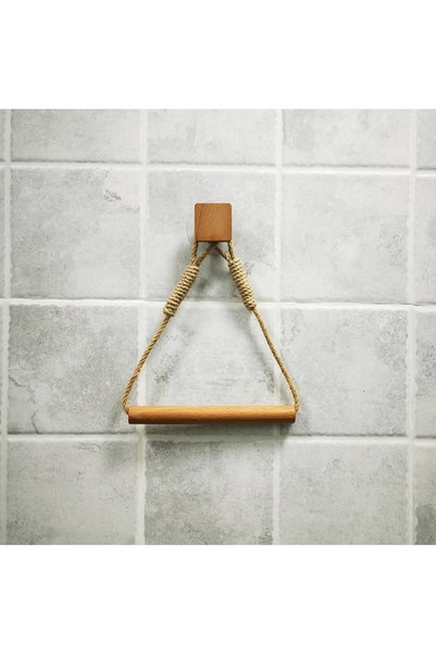 choice2 square-hemp color Toilet Paper Holder Wall Mounted WC Washroom Bathro...