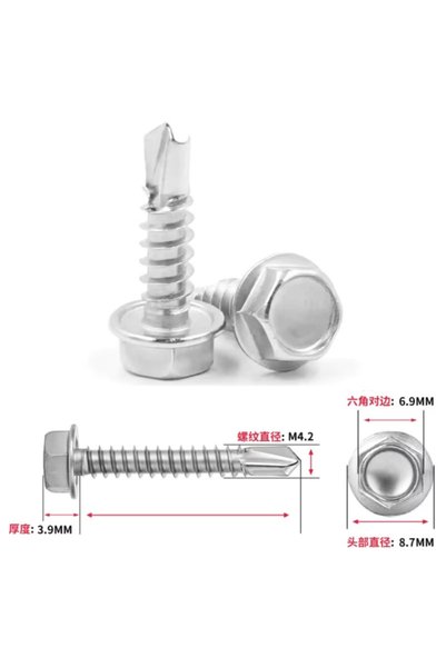 Choice4 25 ملم M4.2 50 قطعة 410 # 8 # 10-50 قطعة من براغي ذاتية الحفر برأس سد...