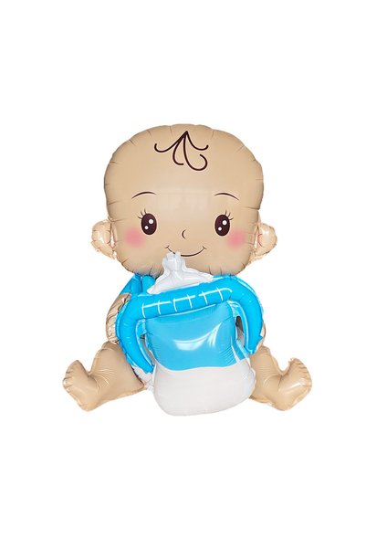 Choice Other 3D blue Baby 1pc/3pcs 3D Blue Pink Baby Foil Balloons Feeder Bal...