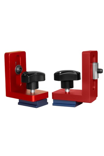 Choice1 2pcs Red 2pcs Aluminum Alloy 30 Type Miter Track Stop T-track Sliding...