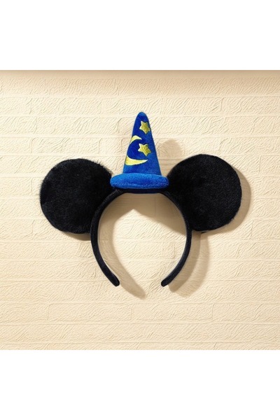 Choice As shown 1pc Minnie Mouse Ear Hairband Blue Star Crescent Rod Soft Pol...