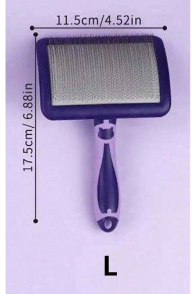 choice2 Purple L Dog Brush for Poodles Grooming Brush for Dematting Detangle ...