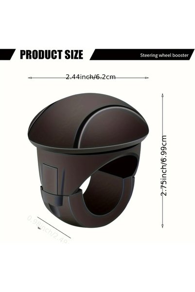 Choice black Easy-Grip Silicone Steering Wheel Knob 360° Smooth Rotation One-...