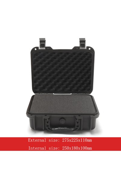 Choice 2518 Black Portable Plastic Safety Protection Box Instrument Case Came...