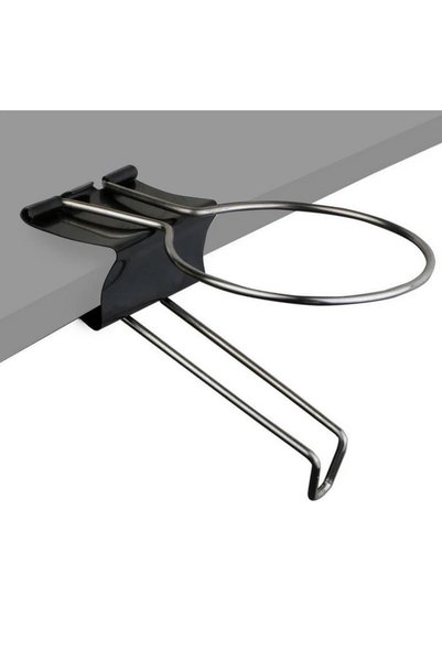 Choice Black Cup Holder with Clamp Clip On Anti-Spill Table Cup Holder Water ...