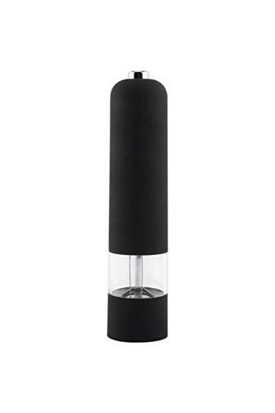 Choice Black Electric Salt & Pepper Mill Grinder Battery Powered Automatic On...