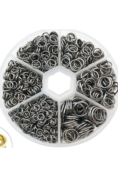 Choice HK627 1Box Metal Open Jump Rings Split Rings Connectors Iron Open Jump...