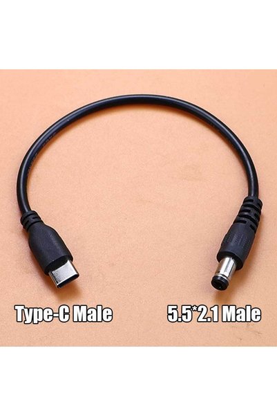 Choice كابل محول من النوع C إلى 5521-M USB Type-C إلى مقبس طاقة DC 5.5*2.1 مم...