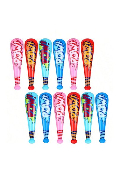 Choice 12pcs mix color 12pcs Inflatable Cartoon Baseball Bat POW Inflatable S...