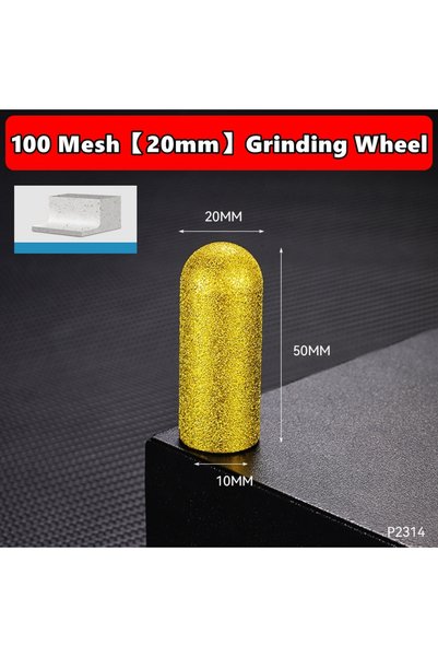 Choice1 20mm 100mesh M10 Diamond Brazed Backwater Grinding Wheel Finger Bit M...