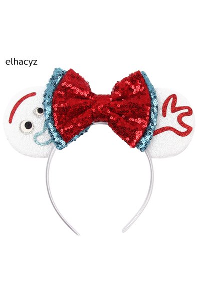 Choice10 TDMQ092-07 Cartoon Mouse Ear Headband Sequins Bow Hairband Space Ast...