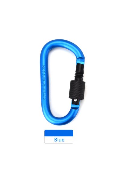 Choice6 Blue 1pcs Aluminum Carabiner D-Ring Key Chain Clip Snap Hook Karabine...