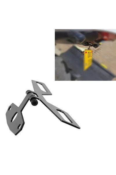 Choice 1Pcs Universal Motorcycle License Plate Bracket with Integrated Tailli...