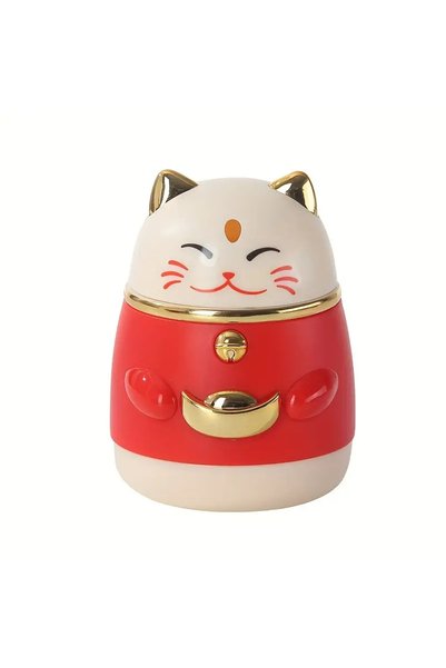 Choice3 Color-red Cat Shaped Toothpick Dispenser Pop-up Automatic Cute Decora...