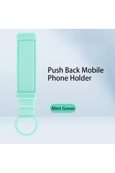 Choice Mint Green Mobile Phone Bracket Sticky Ring Buckle Push-pull Lazy Supp...