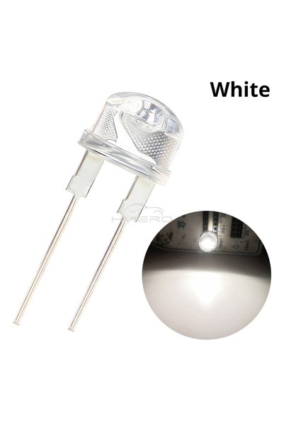 Choice 50PCS White 50/500PCS 8mm Straw Hat 0.5W White Warm Red Yellow Blue Gr...