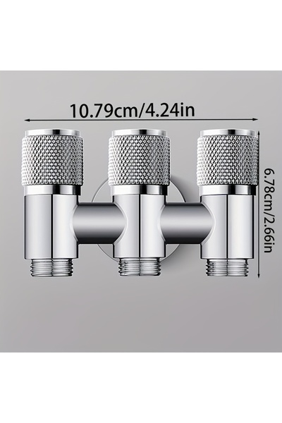 Choice1 3Tlizhi-diandu 3 Ways Angle Valve of The Bathroom Balcony Kitchen Inl...