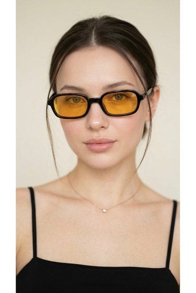 JULIANO Simmi Black Yellow Sunglasses