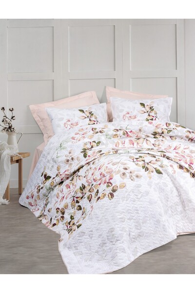 Cotton Box Double Duvet Cover - Beige - Plain