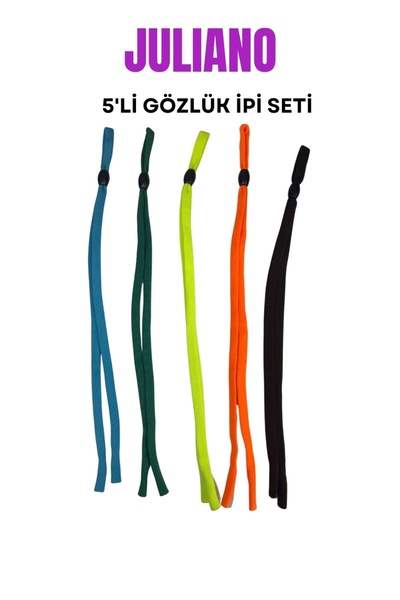 JULIANO Adjustable 5-Piece Eyeglass Cord Set