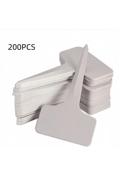 choice2 200 قطعة (50/100/200 قطعة) من بطاقات تعريف النباتات البلاستيكية البيض...