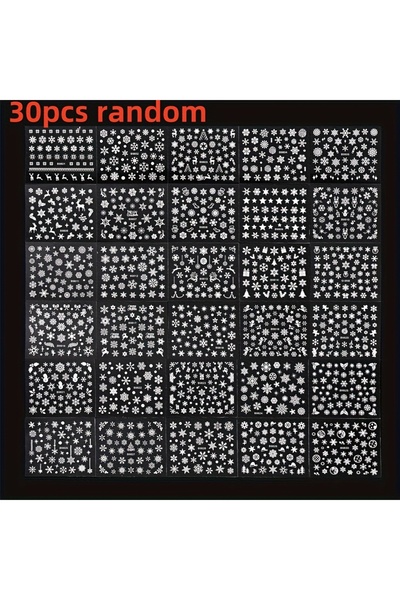 Choice xuehua 30pcs 30pcs Sheets Christmas 3D Nail Art Stickers Decals Nail A...